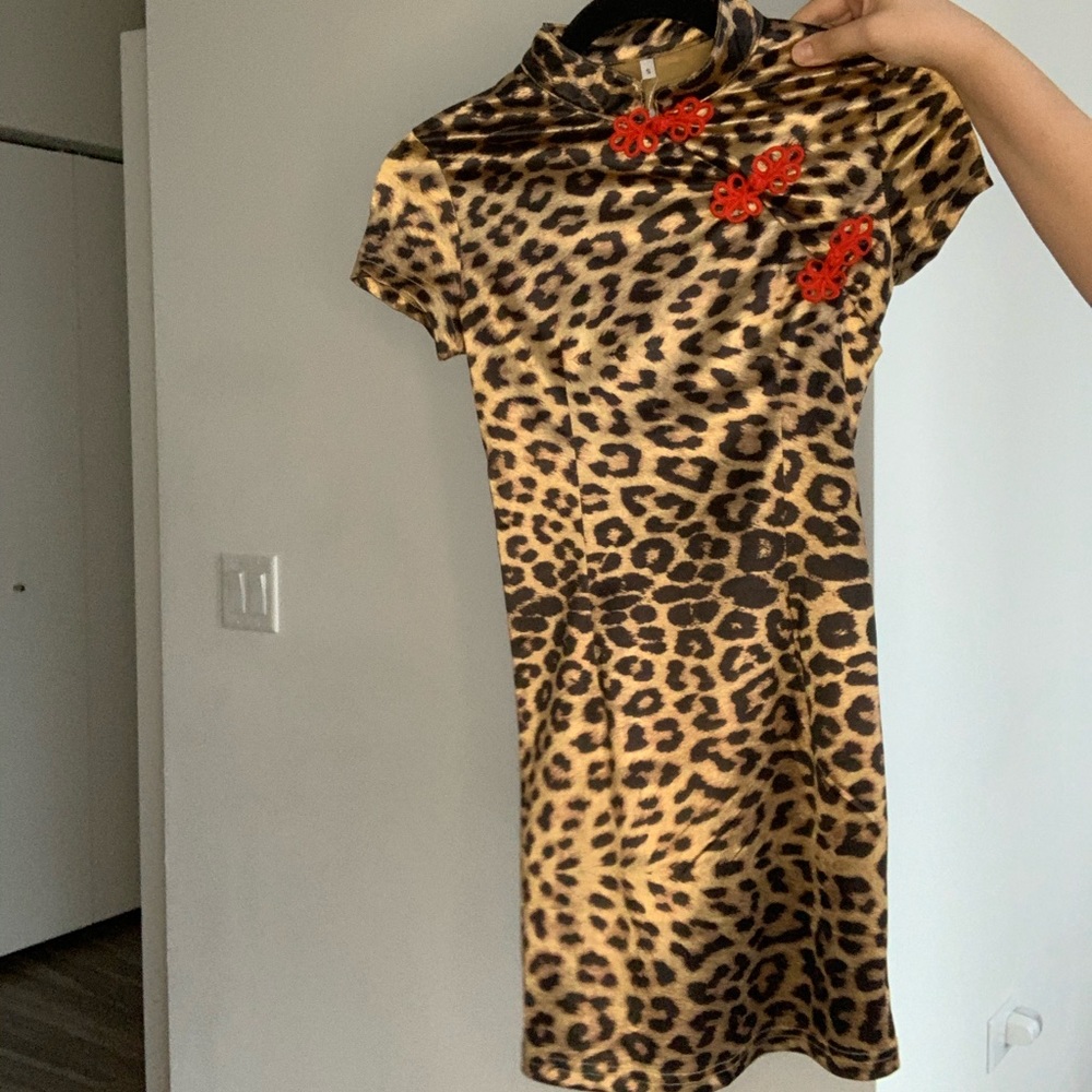 Cheetah Print TIGHT Bodycon Dress